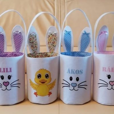 húsvéti nyuszis kosár