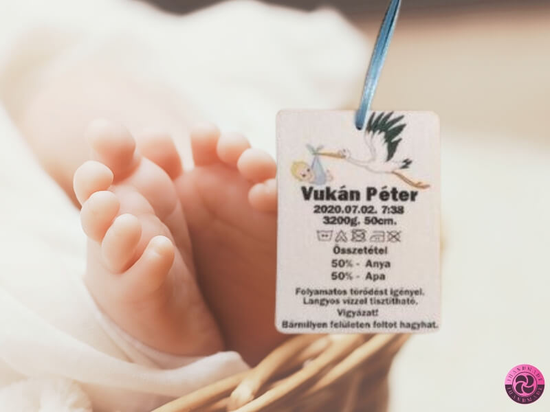 Babakártya 1 babakártya születési adatokkal