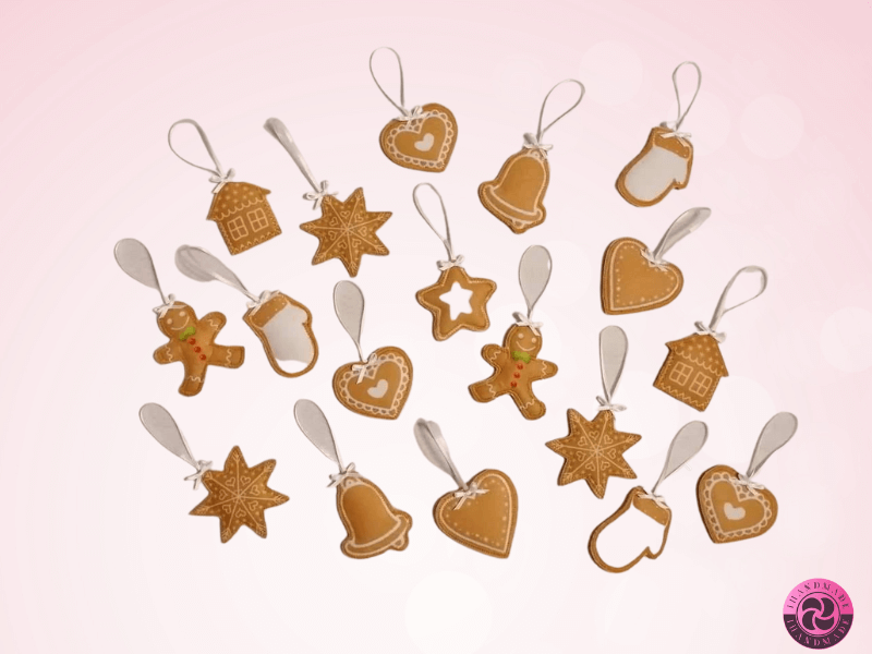 Karácsonyi filcdísz 3 karácsonyi filcdísz