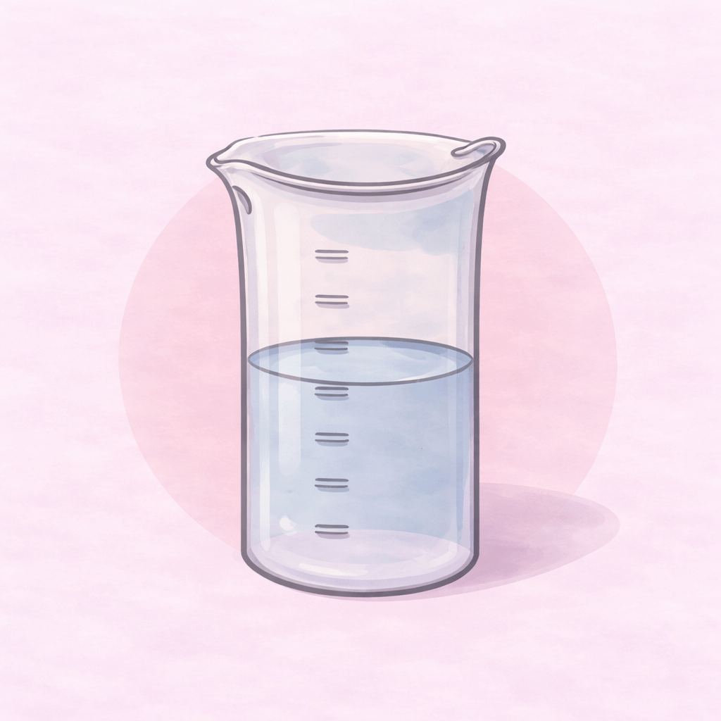 víz mérése pohárban illatviasz készítéshez